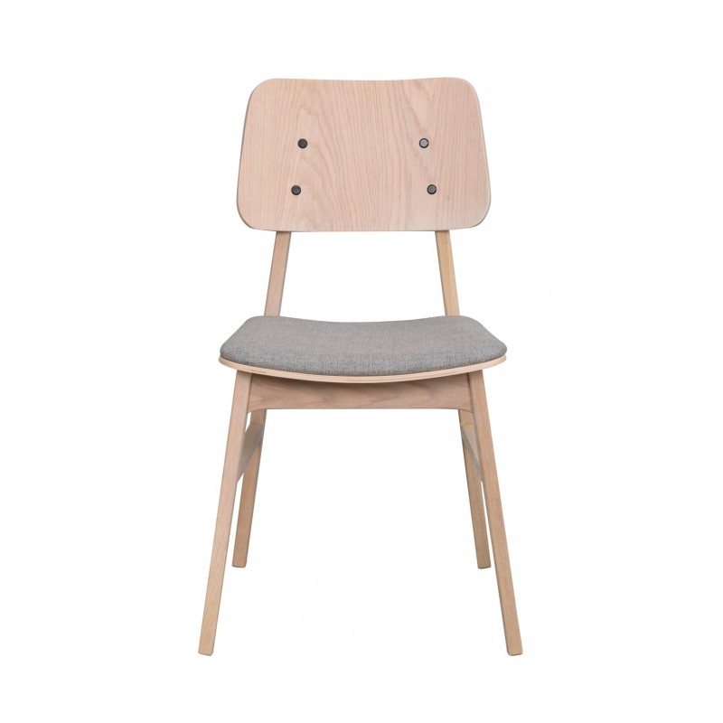 RO Nagano Chair Whitewash/Light Grey